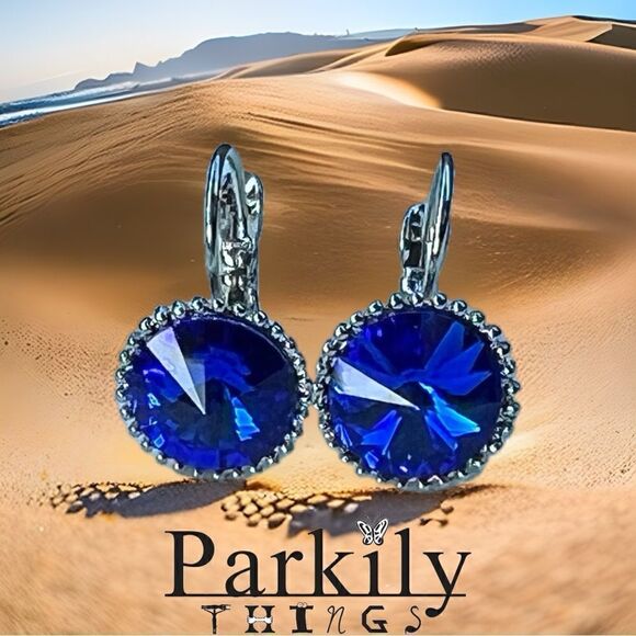 Handcrafted earrings with Swarovski crystal - Picture 1 of 3